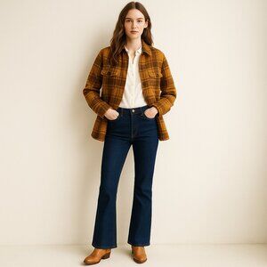 Paige Jeans Womens 29 Low Rise Robertson‎ Bootcut Flare USA Dark Wash Y2k